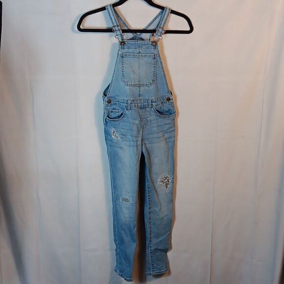 OshKosh B'gosh Girl's Denim Overalls - Picture 1 of 7